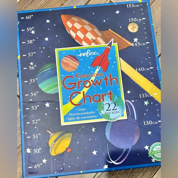 Space Themed child growth chart unused - Picture 1 of 4